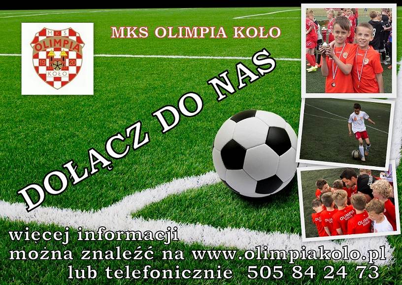 Olimpia Koło ogłasza nabór dla najmłodszych